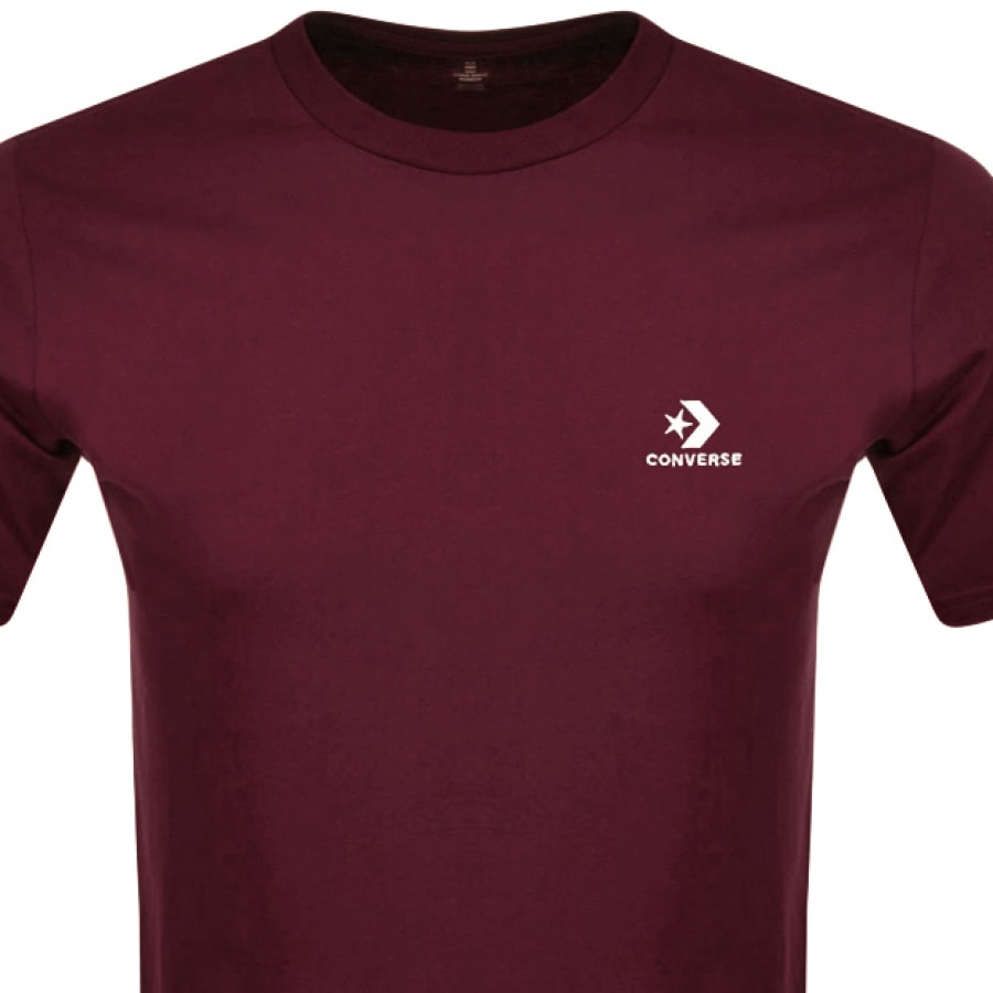 Alternative Image for ProductConverse Star Chevron Logo T Shirt Burgundy2